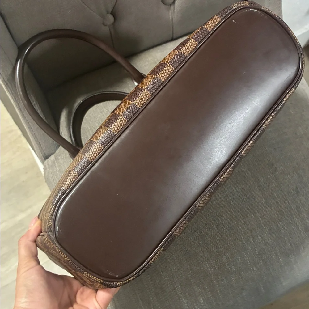 Louis Vuitton Brown Damier Ebene Sarria horizontal structured handbag